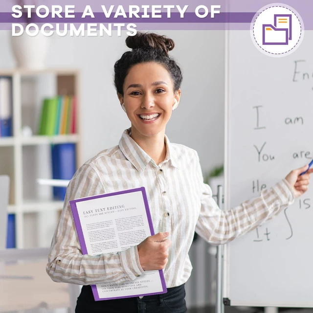 Alt view image 5 of 7 - 48 Pcs Take Home Homework Folders 2 Pocket for Student,Purple Clear Front Pocket, School to Home Communication, Parent Teacher Connector, Student Classroom Assignment Organizer