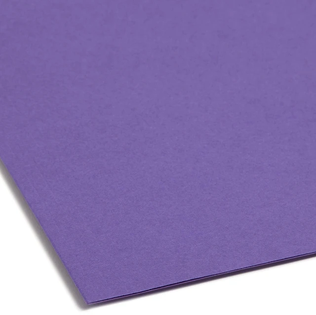 Alt view image 4 of 6 - Fastener File Folders, Reinforced 1/3-Cut Tabs, 2 Fasteners, Letter Size, Purple, 50 per Box (13040)