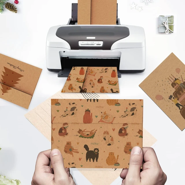 Alt view image 5 of 7 - A7 Brown Kraft Envelopes Self Seal 200 Pack 120 GSM, 5.25 x 7.25