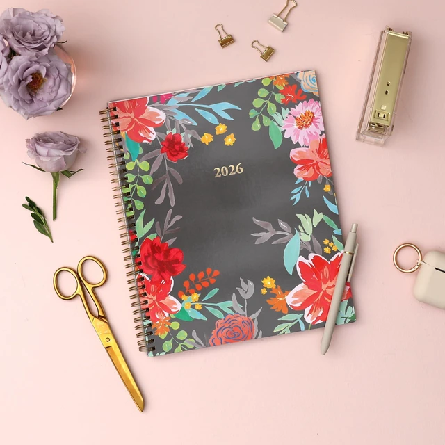 Alt view image 2 of 7 - 2026 Weekly & Monthly Planner Calendar, 8.5"x11", Sophie January 2026 - December 2026, Flexible Cover, Durable Twin Wire Binding, Laminated Tabs, Storage Pocket