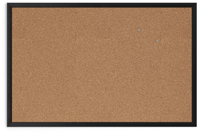 Alt view image 2 of 7 - Cork Bulletin Board, 24'' x 36'', Black Wood Frame