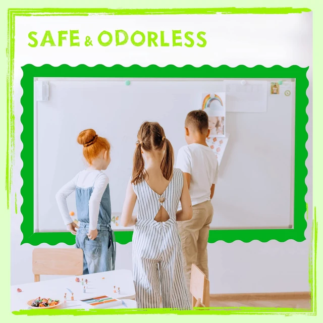 Alt view image 6 of 7 - 6 Rolls Bulletin Board Borders, 240Ft Scalloped Rolled Border Trim with Wavy Line Design Yellow, Green, Red, Blue, Black, White Decoration for School, Classroom & Offices, 40Ft per Roll