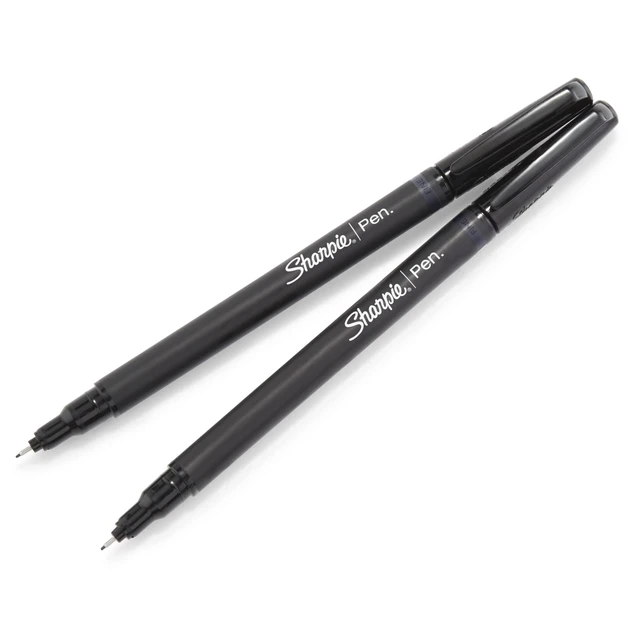Alt view image 4 of 7 - Felt Tip Pens, Fine Point (0.4mm), Black, 4 Count (Pack of 2)