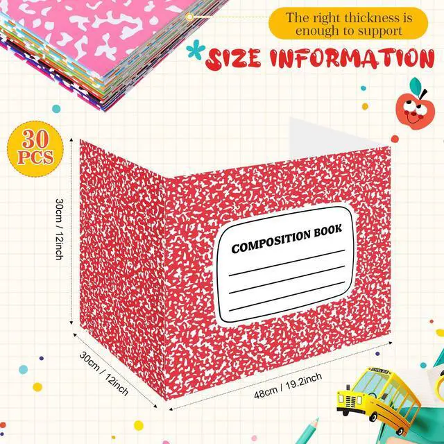 Alt view image 3 of 7 - 30 Pcs Privacy Folders for Students Desk,Notebook,Rainbow Color Trifold Desk Dividers for Classroom, Colored Privacy Partition Folders for Student Teacher Desks, 15.8 x 13.4 x 11.81 Inches