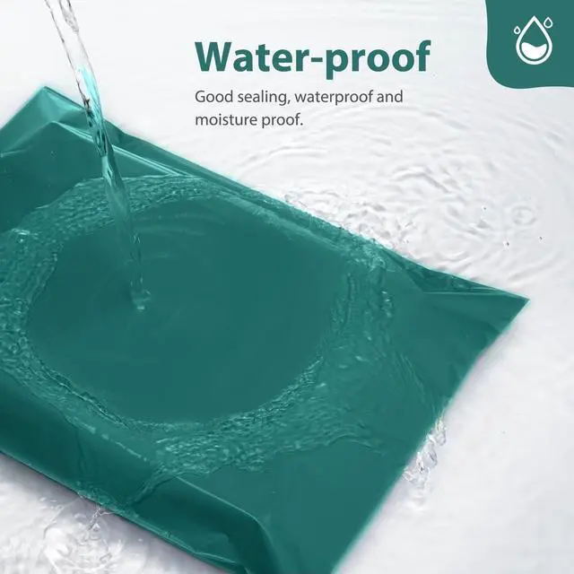 Alt view image 3 of 7 - Poly Mailers 14.5x19" 100 Pcs,Large Shipping Bags for Clothing,Green Heavy Duty Self Seal Mailing Envelope,Durable Waterproof Packaging Mailer Poly Bag For Large Clothes Business,Boutique&Online