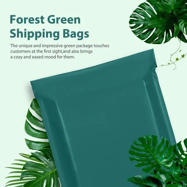 Alt view image 6 of 7 - Poly Mailers 14.5x19" 100 Pcs,Large Shipping Bags for Clothing,Green Heavy Duty Self Seal Mailing Envelope,Durable Waterproof Packaging Mailer Poly Bag For Large Clothes Business,Boutique&Online
