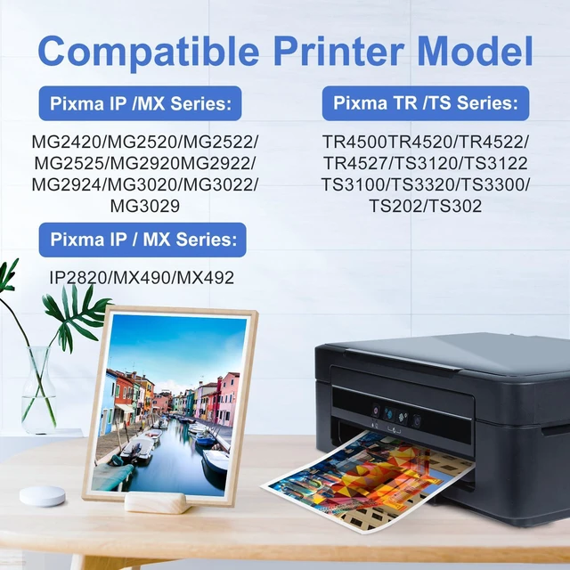 Alt view image 2 of 6 - MC SUPRINT 245XL Ink Cartridge Replacement for Canon 245XL 246XL Combo Pack PG-245XL CL-246XL Compatible for Canon ink 245 and 246 for Pixma MG2522 TR4520 MG2520 TS3122 TS3320 MX490 TR4527 Printer 2PK