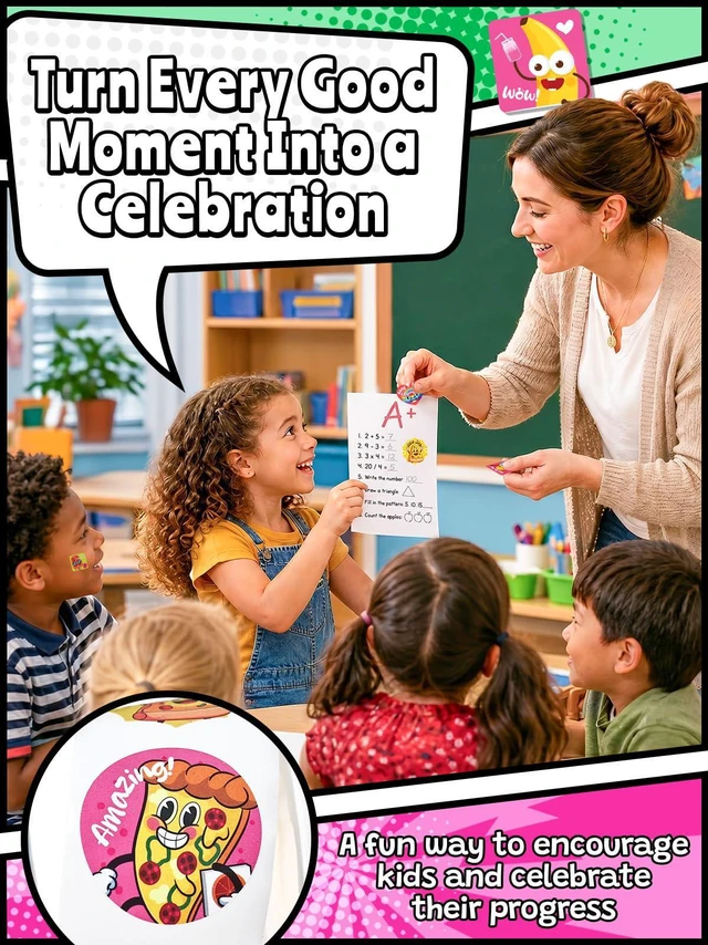 Alt view image 6 of 7 - 2400 Pcs Scratch and Sniff Stickers for Kids and Children, 8 Rolls Smelly Reward Stickers, Bulk Scented Motivational Incentive Stickers for TeachersClassroom, Home, School Supplies, Crafts