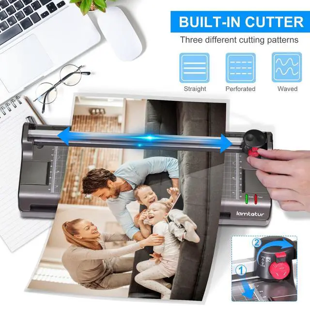 Alt view image 3 of 7 - A3 Thermal Laminator Machine with 70 Letter Size Laminating Sheets 11X17 Laminating Machine For Office Home School Teacher,13 inch Hot&Cold Lamination 3-5Mil With Paper Cutter,Corner Rounder
