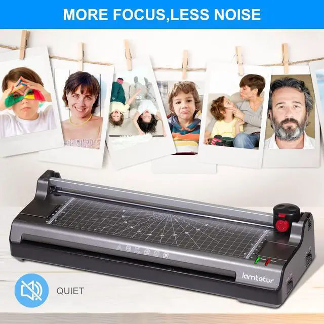 Alt view image 7 of 7 - A3 Thermal Laminator Machine with 70 Letter Size Laminating Sheets 11X17 Laminating Machine For Office Home School Teacher,13 inch Hot&Cold Lamination 3-5Mil With Paper Cutter,Corner Rounder