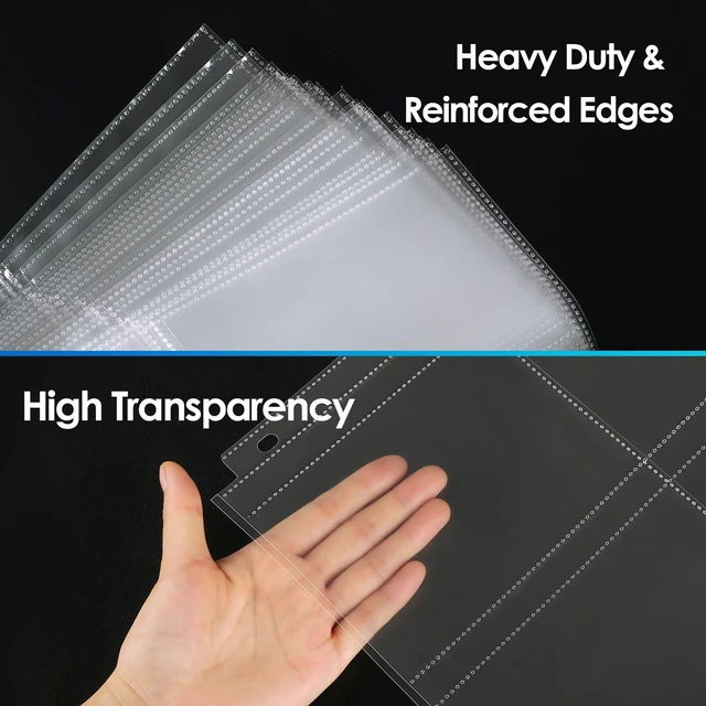 Alt view image 4 of 7 - 120 Pack Photo Sleeves for 3 Ring Binder (960 Pictures), 3.5x5 in Heavy-Duty Archival Page Protectors, 4-Pocket Clear Photo Album Refill Pages, Plastic Seed Packet Sleeves, Acid-Free