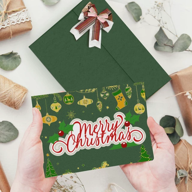 Alt view image 7 of 7 - 100 Pack Dark Green Envelopes 5x7, 5.25 x 7.25 in, 120GSM A7 Self Seal Printable Envelopes for Invitation, Photos, Bridal Shower, Wedding