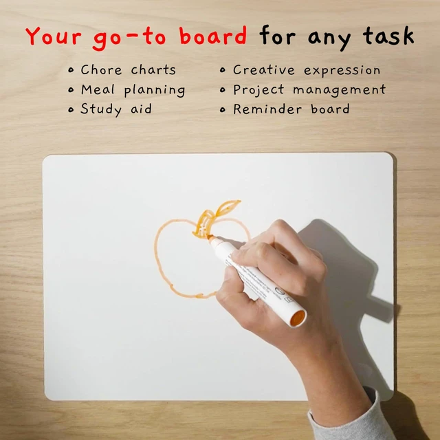 Alt view image 5 of 7 - Bigtime 12 Pack 9x12 Classroom Whiteboards for Kids - Small Double-Sided White - White Boards Bulk Set, Classroom Essentials - Magnetic Dry Erase Boards for Students, Teacher