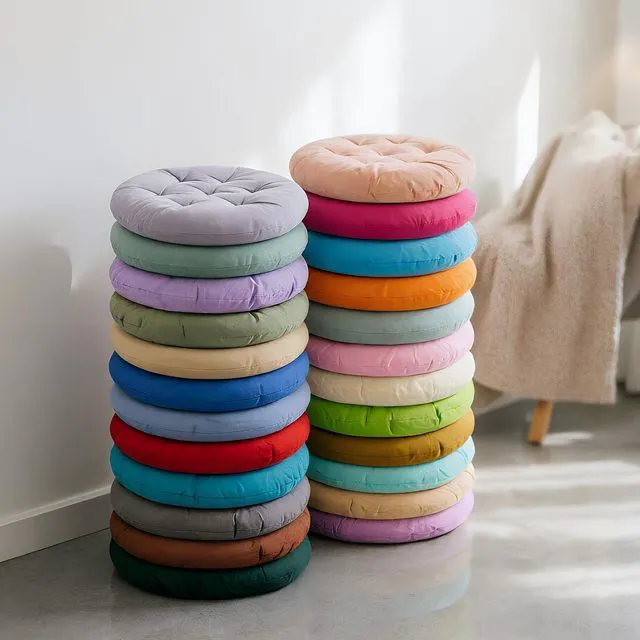 Alt view image 6 of 7 - 48 Pcs 16 Inch Round Floor Pillows Round Floor Cushions for Kids and Toddlers Flexible Seating Pillows Chair Floor Cushion Reading Cushion for Classroom Home School Playing Supplies(24 Colors)