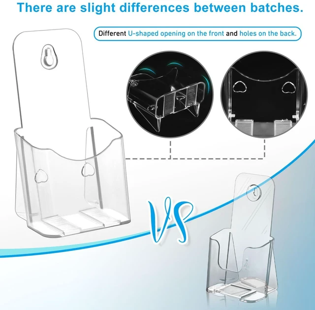 Alt view image 3 of 7 - Acrylic Brochure Holder 4 Inches, Clear Flyer Sign Holder, 6 Pack Plastic Table Stand Display,Pamphlet Holder Flyer Holder,Display Stand,Table Signs Plastic Paper Holder for Office, Home