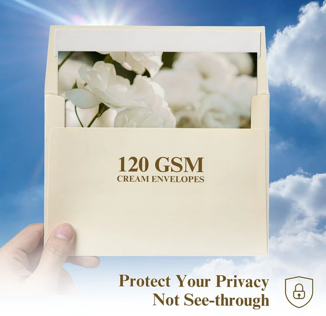 Alt view image 5 of 7 - 200 Pack A2 Cream Self Seal Envelopes, 4.375 x 5.75
