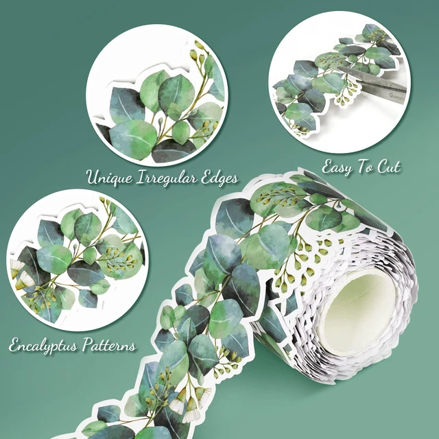 Alt view image 2 of 7 - 98Ft Eucalyptus Green Bulletin Board Borders Classroom Border Trim Die-Cut Greenery Border Decor for Chalkboard, Desks, Photo Wall Display, Back to School Decor for Home, Classroom & Office