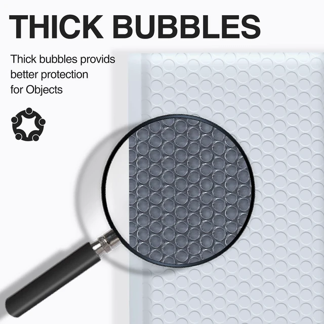 Alt view image 4 of 7 - Bubble Mailers 8.5x12" 25 Pack Usable Size 8.5x11" White Shipping Bag Waterproof Self Seal Adhesive Medium Padded Envelopes for Small Business Bulk Bubble Wrap Mailers for Mailing Jewelry Makeup