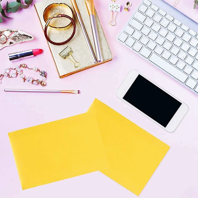 Alt view image 4 of 6 - Kraft Bubble Mailers 4x8 Inch 100 Pcs,Small Self-Sealing Mail Shipping Bags,Yellow Padded Envelopes #000