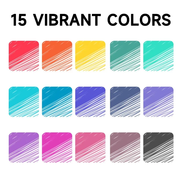Alt view image 2 of 7 - Erasable Gel Pens, 15 Colors Retractable 0.5mm Fine Point Erasable Pens Clicker for Back to School, Assorted Color Inks, Make Mistakes Disappear for Drawing Writing Planner & Crossword Puzzles