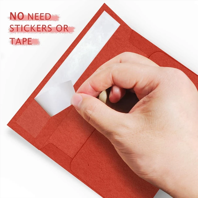 Alt view image 4 of 7 - Red 5x7 Envelopes 100 Pack, 5.25 x 7.25 in, 120 GSM A7 Self Seal Printable Invitation Envelopes for 5x7 Cards, Christmas, Birthday, Engagement, Anniversaries
