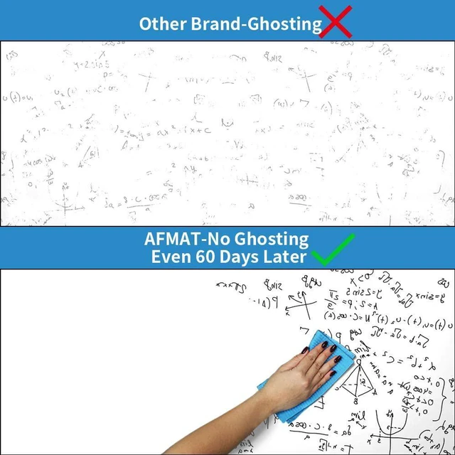 Alt view image 4 of 6 - White Board Wallpaper, Whiteboard Roll, Stick on White Boards for Wall, 1.5x11ft Peel and Stick Dry Erase Roll, Stain-Proof, Super Sticky Whiteboard Sticker for Wall/Table/Door, 2 Rolls PP06