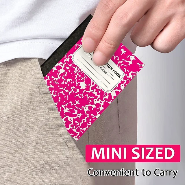 Alt view image 3 of 7 - Mini Composition Notebook, Cute 30 Pack 5 Pastel Colors Narrow Ruled Mini Composition Books Bulk, Small Pocket Marble Journal Notebooks for Kids Students College, Pocket Size 4.5 x 3.25 in