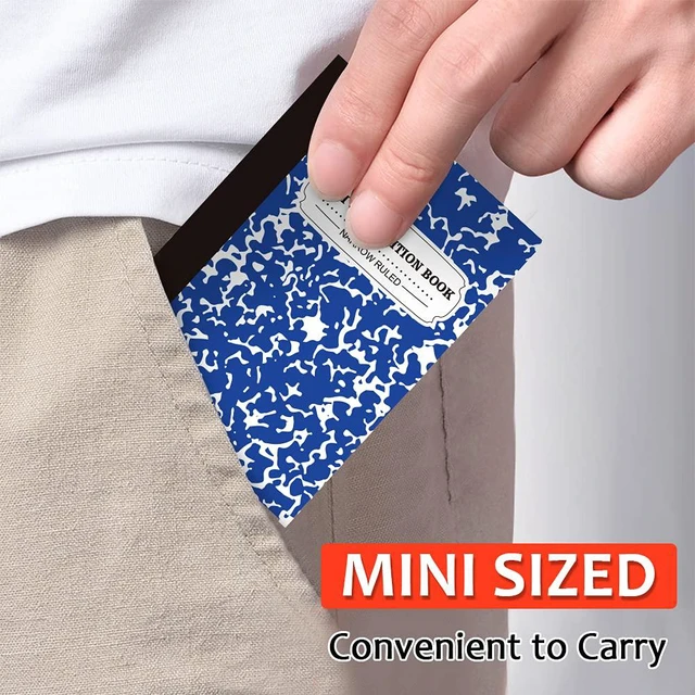 Alt view image 3 of 7 - Composition Notebook, Mini Sized 30 Pack 5 Colors Narrow Ruled Mini Composition Books Bulk, Small Pocket Marble Cute Journal Notebooks for Kids School Home Office, Pocket Sized 4.5 x 3.25 in