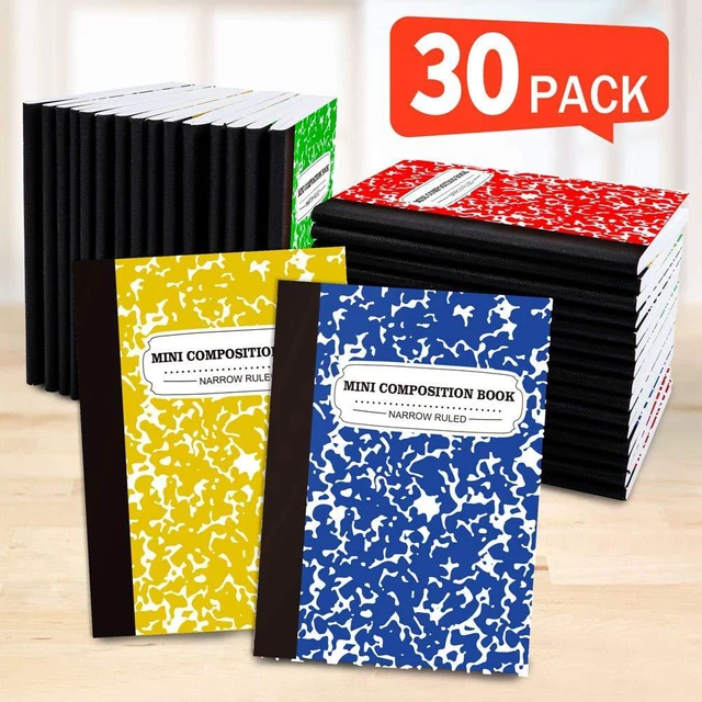 Alt view image 6 of 7 - Composition Notebook, Mini Sized 30 Pack 5 Colors Narrow Ruled Mini Composition Books Bulk, Small Pocket Marble Cute Journal Notebooks for Kids School Home Office, Pocket Sized 4.5 x 3.25 in