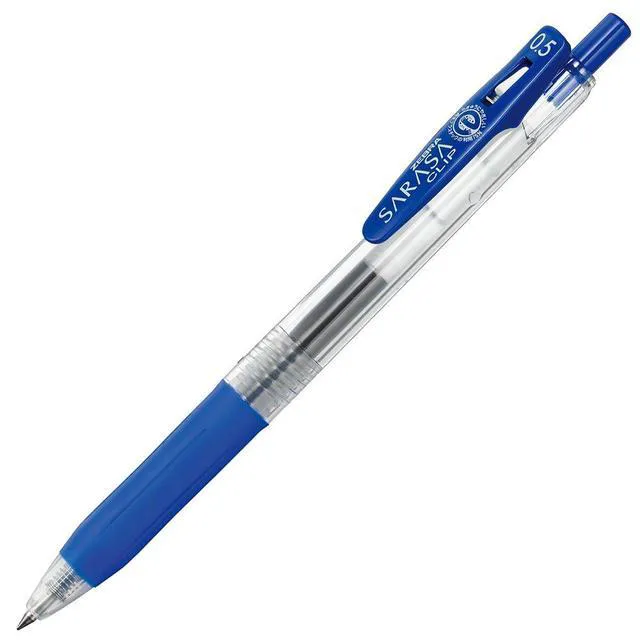 Alt view image 3 of 7 - SARASA Clip Retractable Gel Pen, Blue Ink, 0.5mm, 12-Pack Fine Point Tip, Water Based Ink, 75% Recycled Materials, Ideal for Journaling, Planners, School and Office Supplies (47320)