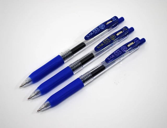 Alt view image 6 of 7 - SARASA Clip Retractable Gel Pen, Blue Ink, 0.5mm, 12-Pack Fine Point Tip, Water Based Ink, 75% Recycled Materials, Ideal for Journaling, Planners, School and Office Supplies (47320)