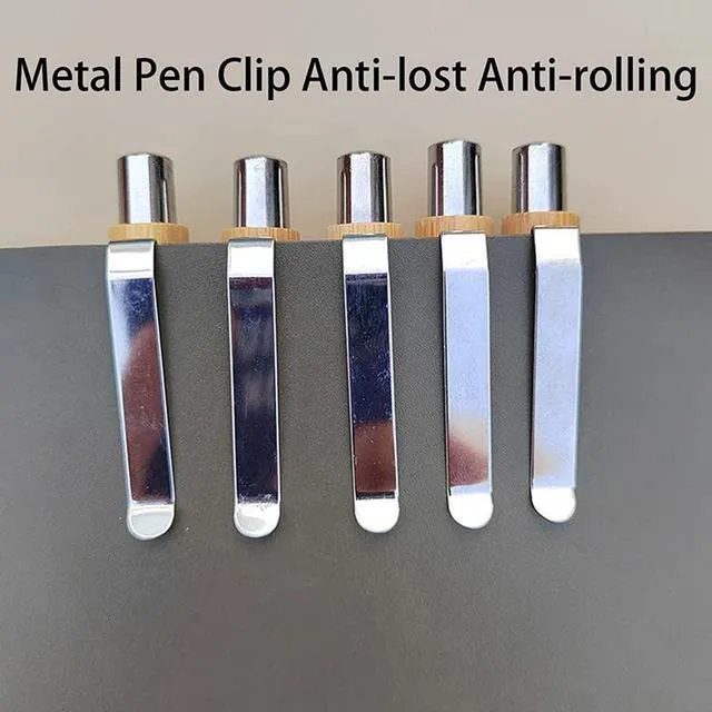 Alt view image 2 of 6 - 14-Piece Funny Bamboo Pen Set for Sarcastic Souls, Unique Days of The Week Mood Ballpoint Pens with Engraved Humorous Quotes, Excellent Gift for Office, Friends, and Coworkers
