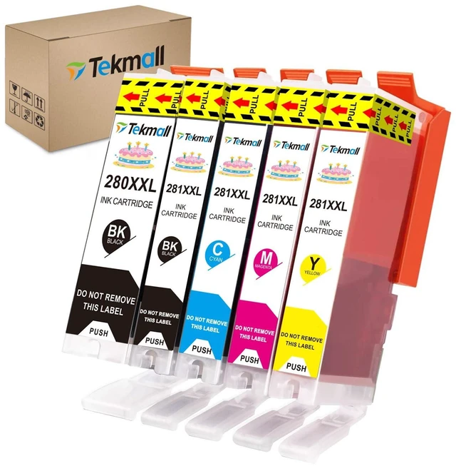Main image of PGI-280XL CLI-281XL Compatible Ink Cartridges 280 281 for Canon Pixma Printers TS702a TS702 TR8620a TR8520 TR8500 TR8600 TS6120 TS6220 TS9120