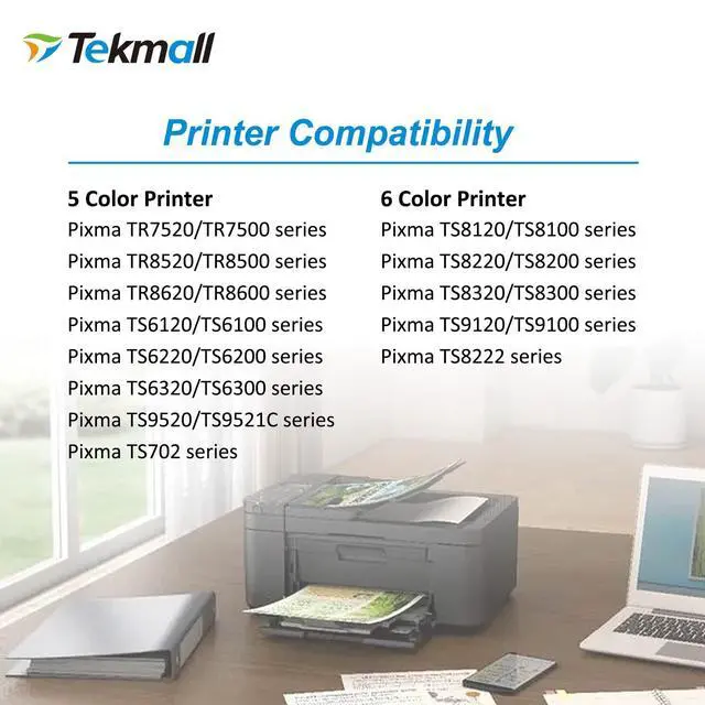 Alt view image 3 of 3 - PGI-280XL CLI-281XL Compatible Ink Cartridges 280 281 for Canon Pixma Printers TS702a TS702 TR8620a TR8520 TR8500 TR8600 TS6120 TS6220 TS9120