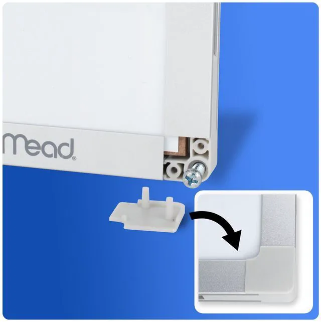 Alt view image 6 of 7 - Dry Erase White Board, 48" x 36" Magnetic Whiteboard for Horizontal or Vertical Mount, White/Silver (SM85357)