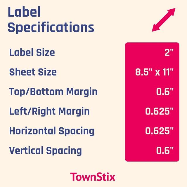 Alt view image 7 of 7 - 2 inch Round Labels Printable Circle Stickers - 8.5" x 11", 200 Sheets Laser/Inkjet Printing, comes with Print Templates