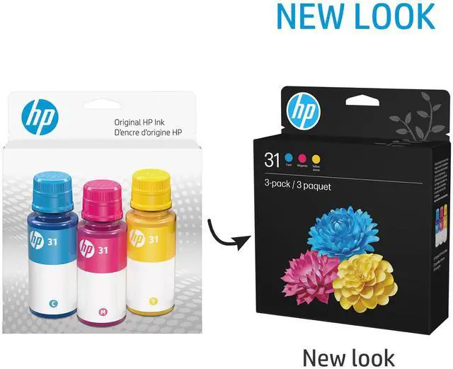 Alt view image 4 of 7 - 31 Cyan, Magenta, Yellow Ink Bottles (3-Pack) | Works with Smart Tank 5000, 6000, 7000 and Smart Tank Plus 500, 600 Series | 9C228AN