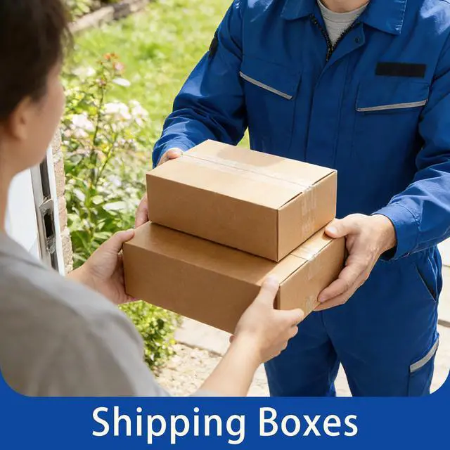 Alt view image 6 of 6 - 4x4x4" Small Shipping Boxes 100 Pack Corrugated Cardboard Box Brown Bulk quantity, Packaging for Small Business, Mailer Packing Supplies