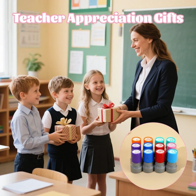 Alt view image 5 of 7 - 12Pcs Animal Teacher Stamps for Classroom Self Inking Grading Stamps Set Teacher Appreciation Gifts,Motivational Student Reward Stamps with Bees Sharks Owls, Classroom Essentials for Elementary