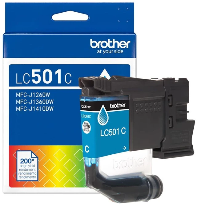 Main image of Genuine LC501C Standard Yield Cyan Ink Cartridge (for use with Work Smart 1360DW and 1410DW Printers)