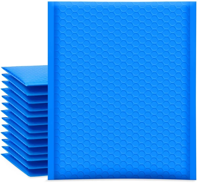 Main image of Bubble Mailers 8.5x12" 25 Pack Usable Size 8.5x11" Blue Padded Mailer Waterproof Self Seal Adhesive Medium Padded Envelopes for Small Business Bulk Bubble Wrap Mailers for Mailing Jewelry Book #2