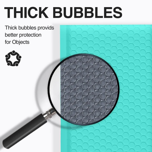 Alt view image 4 of 7 - Bubble Mailers 8.5x12" 25 Pack Usable Size 8.5x11" Teal Shipping Bag Waterproof Self Seal Adhesive Medium Padded Envelopes for Small Business Bulk Bubble Wrap Mailers for Mailing Jewelry Book #2