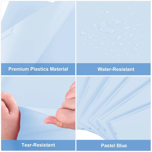 Alt view image 5 of 7 - Plastic Project-Folder with 2 Pockets and 3-Prong Fasteners, for US Letter Size, Bulk Pack Color File-Folder for US Letter Size Papers, Ideal for School & Office, (Pastel Blue)