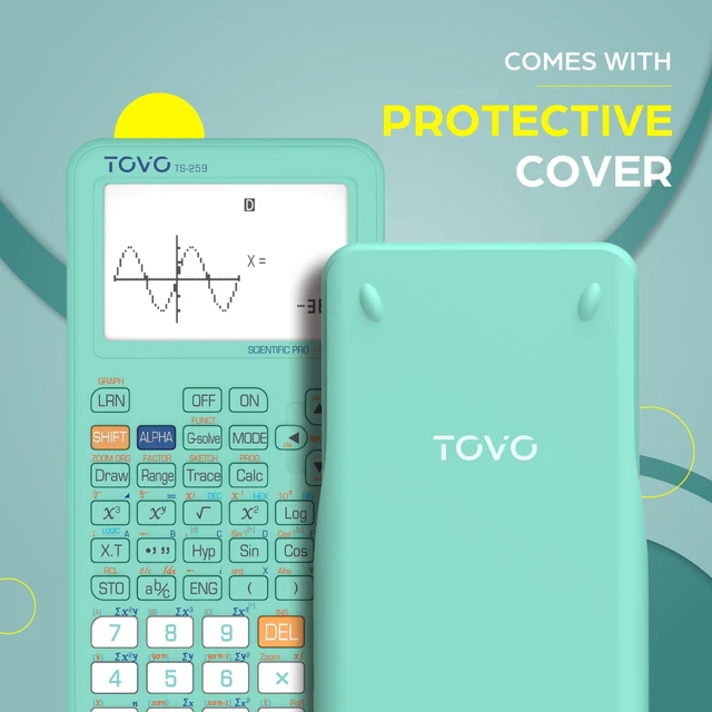 Alt view image 7 of 7 - TOVO Scientific Calculator with Graphic Functions, 360+ Functions Graphing Calculator for Students, Large 3" Screen Multi-Mode Scientific Calculators for High School & College, TS-259