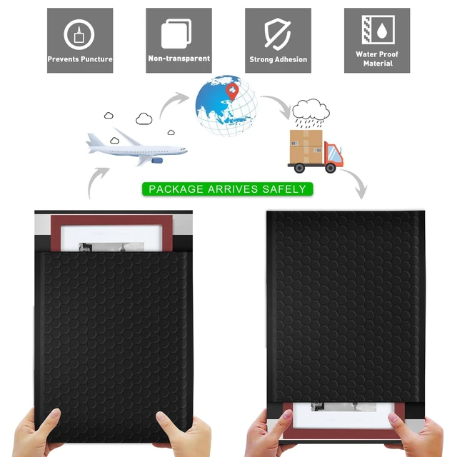 Alt view image 7 of 7 - 105 Pack Bubble Mailers 6x10inch Padded Envelopes Thin Mailing Envelopes Waterproof Bubble Opaque Padded Mailers Self Seal Adhesive Shipping Bags for Mailing Jewelry Makeup Small Business