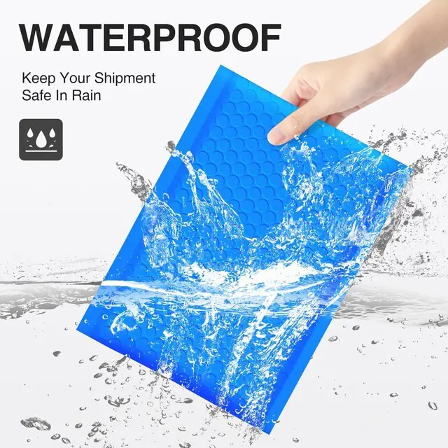 Alt view image 3 of 7 - Bubble Mailers 7.25x12" 25 Pack Usable Size 7.25x11" Blue Padded #1 Waterproof Self Seal Adhesive Medium Padded Envelopes for Small Business Bulk Bubble Wrap Mailers for Mailing Jewelry Makeup