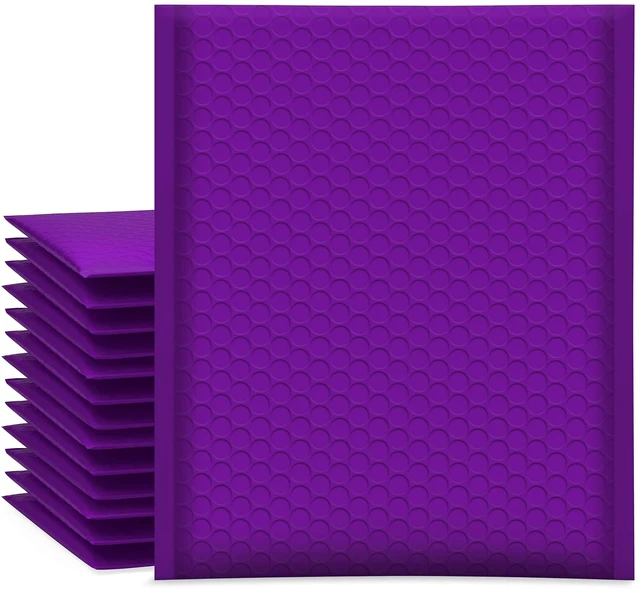 Main image of Bubble Mailers 7.25x12" 25 Pack Usable Size 7.25x11" Purple Padded #1 Waterproof Self Seal Adhesive Medium Padded Envelopes for Small Business Bulk Bubble Wrap Mailers for Mailing Jewelry Makeup