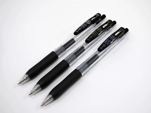 Alt view image 7 of 7 - SARASA Clip Retractable Gel Pen, Black Ink, 0.5mm, 12-Pack Fine Point Tip, Water Based Ink, 75% Recycled Materials, Ideal for Journaling, Planners, School and Office Supplies (47310)
