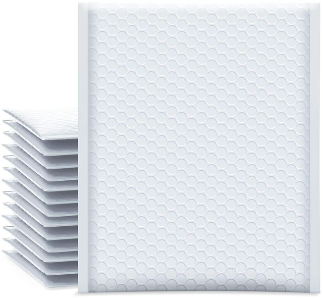 Main image of Bubble Mailers 7.25x12" 25 Pack Usable Size 7.25x11" White Padded Waterproof Self Seal Adhesive Medium Padded Envelopes for Small Business Bubble Wrap Mailers for Mailing Jewelry Makeup #1