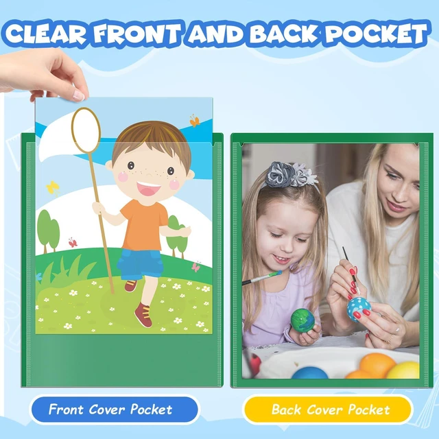 Alt view image 3 of 7 - 24 Pcs Parent Teacher Communication Folder with Clear Front Pocket, 2 Pocket Home School Folders Take Home Homework Folder for Students Classroom (24, Purple)